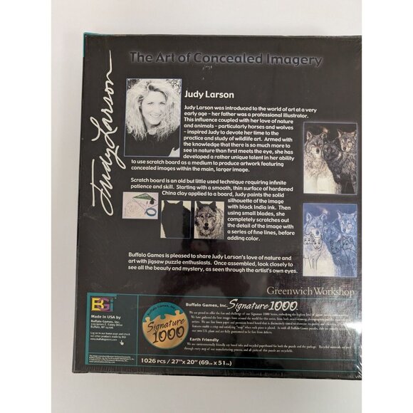 Judy Larson Silent Spring Puzzle 1000 PC The Art of Concealed Imagery Wolves - Picture 4 of 7